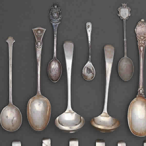 Victorian spoon with large hallmark